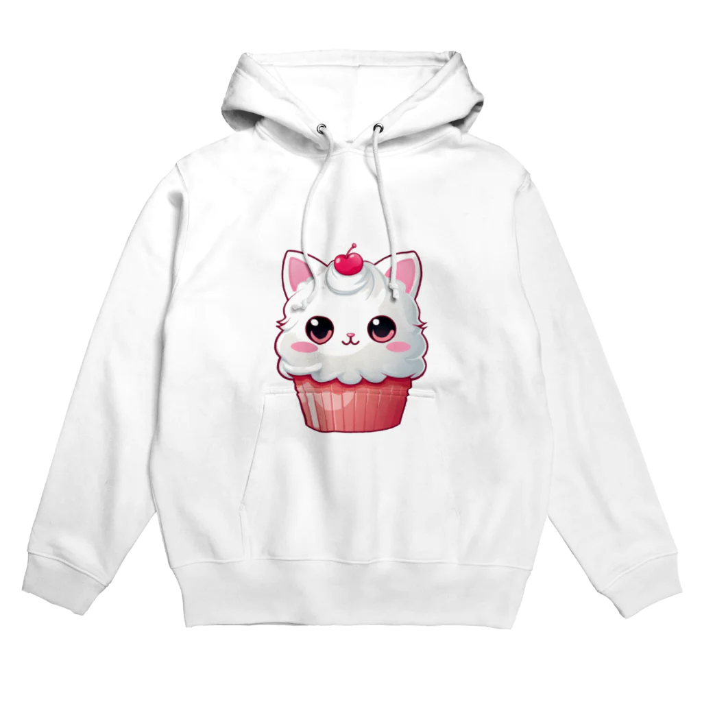 Vasetti_pressのカップケーキの猫ちゃん Hoodie