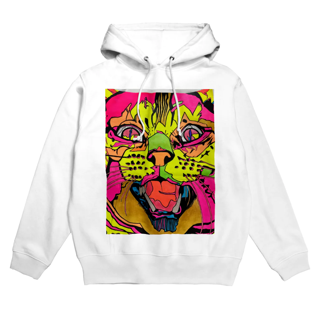 動物絵 Jamanakocic storeの猫 カラフルアイテム Hoodie