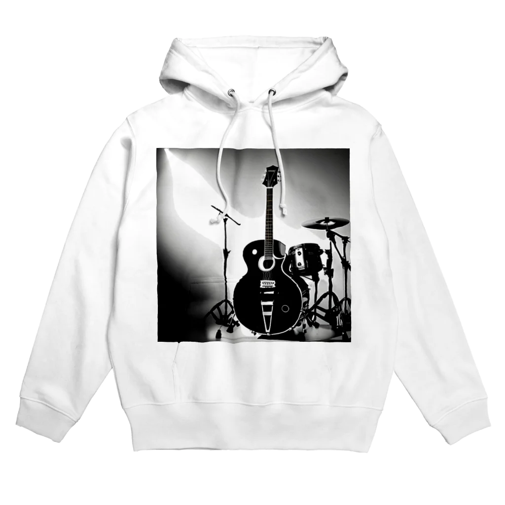 animaltennensuiの音楽の心・白黒で描かれた情熱の瞬間 Hoodie