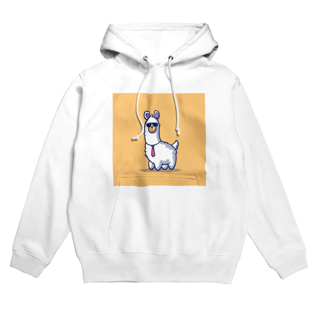 デザインショップ guccyのサングラスをかけたアルパカ Hoodie