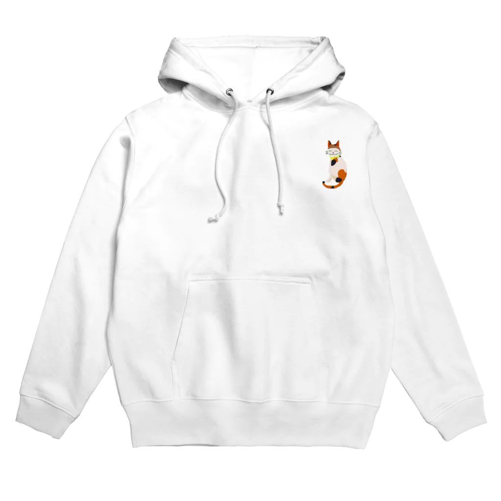 Jam Snowの三毛猫のクー Hoodie