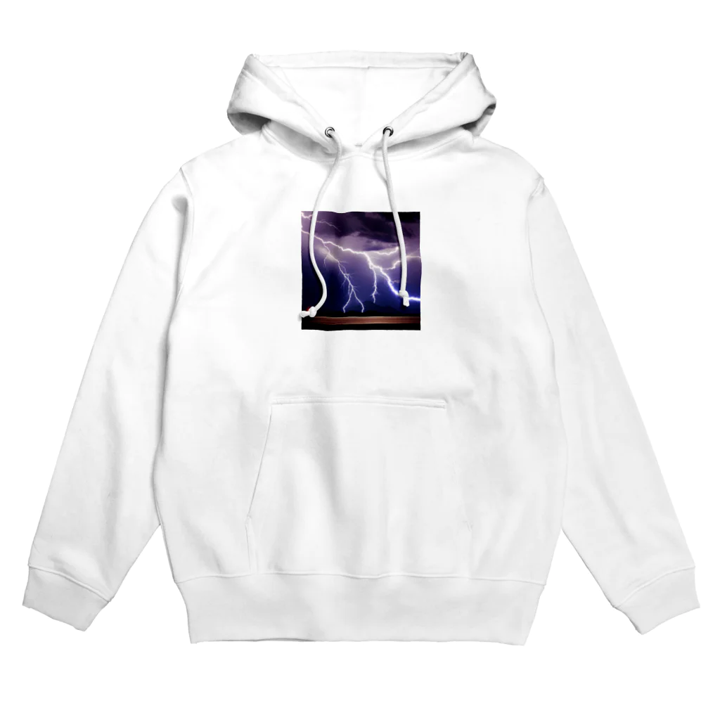 レインボーグリッターの舞い降りる龍 Hoodie