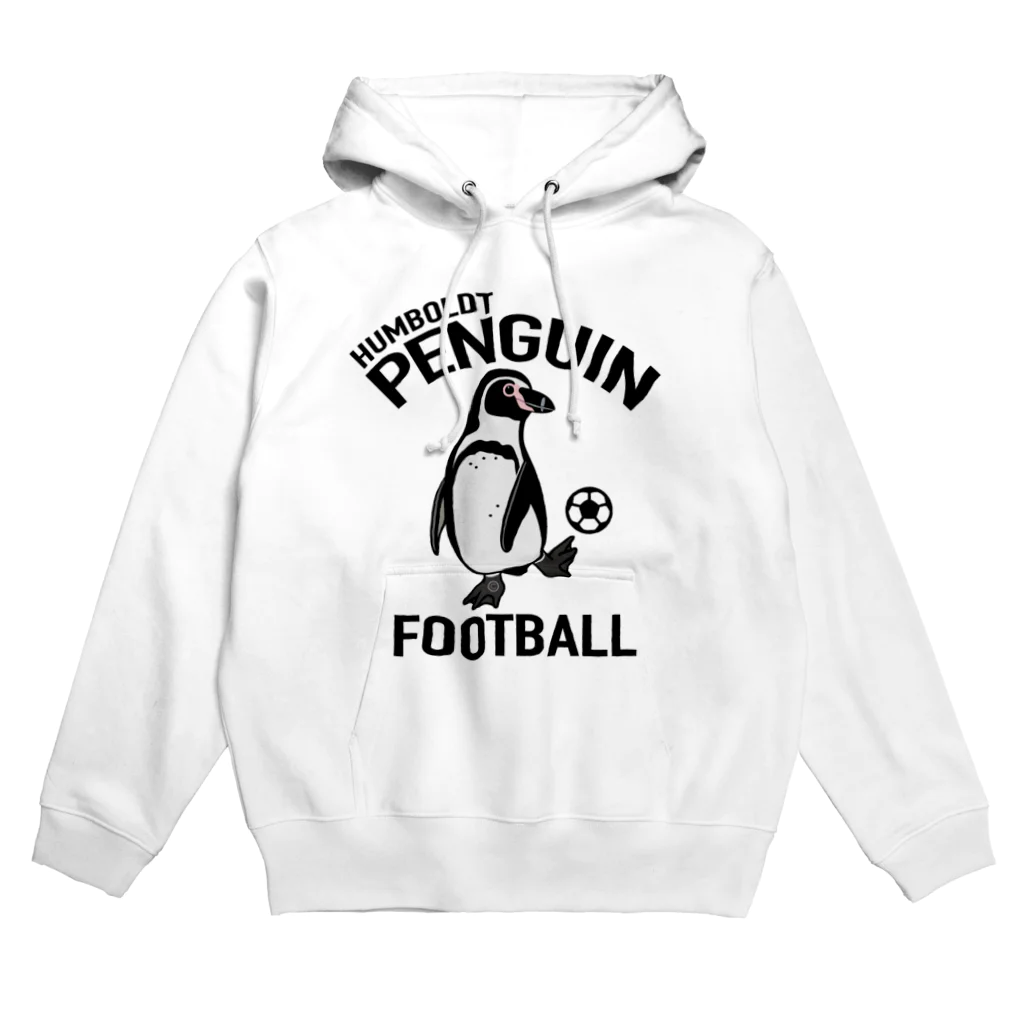 map5（マップファイブ）デザイン・ライセンス・ストック　のペンギン・サッカー・PENGIN・イラスト・デザイン・Tシャツ・アニマル・フンボルトペンギン・スポーツ・動物・アイテム・グッズ・FOOTBALL Hoodie