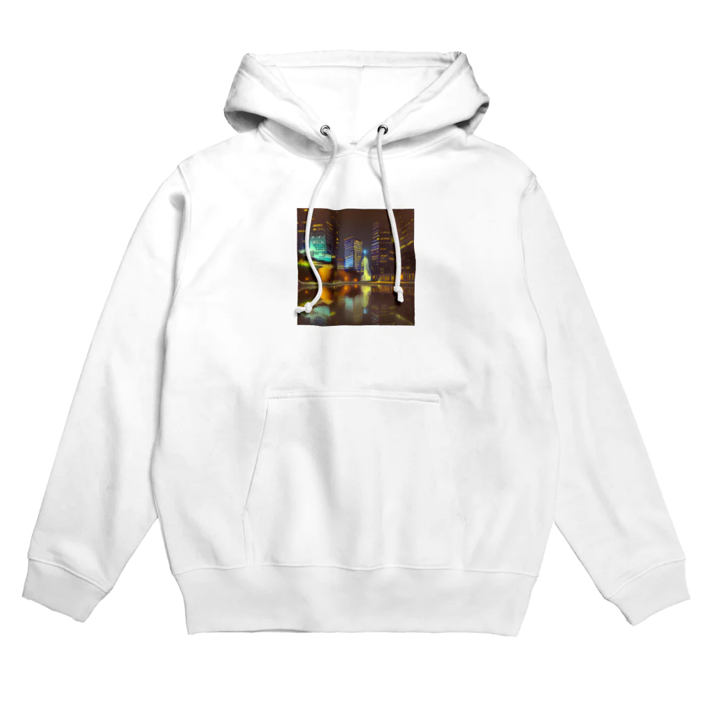 aripeishopの都会の夜景 Hoodie