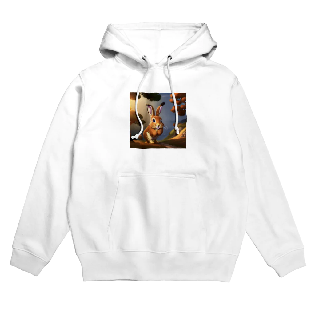 ニコニコマーケットのうさぎとリス Hoodie