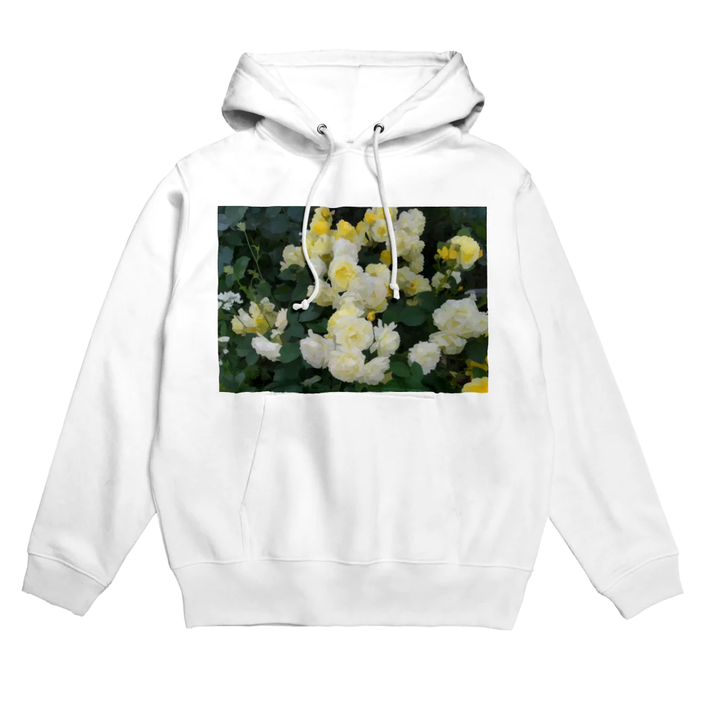 bitpiyoの黄色い薔薇の花 Hoodie