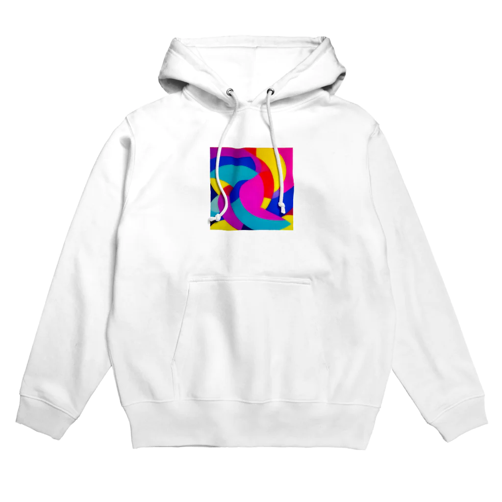 おしゃれなシティグッズの色鮮やかおしゃれアート Hoodie