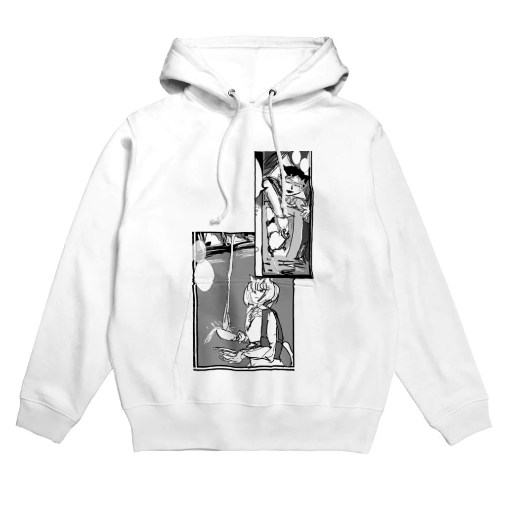 えぬショップの高いところから紅茶をそそぐねこ Hoodie