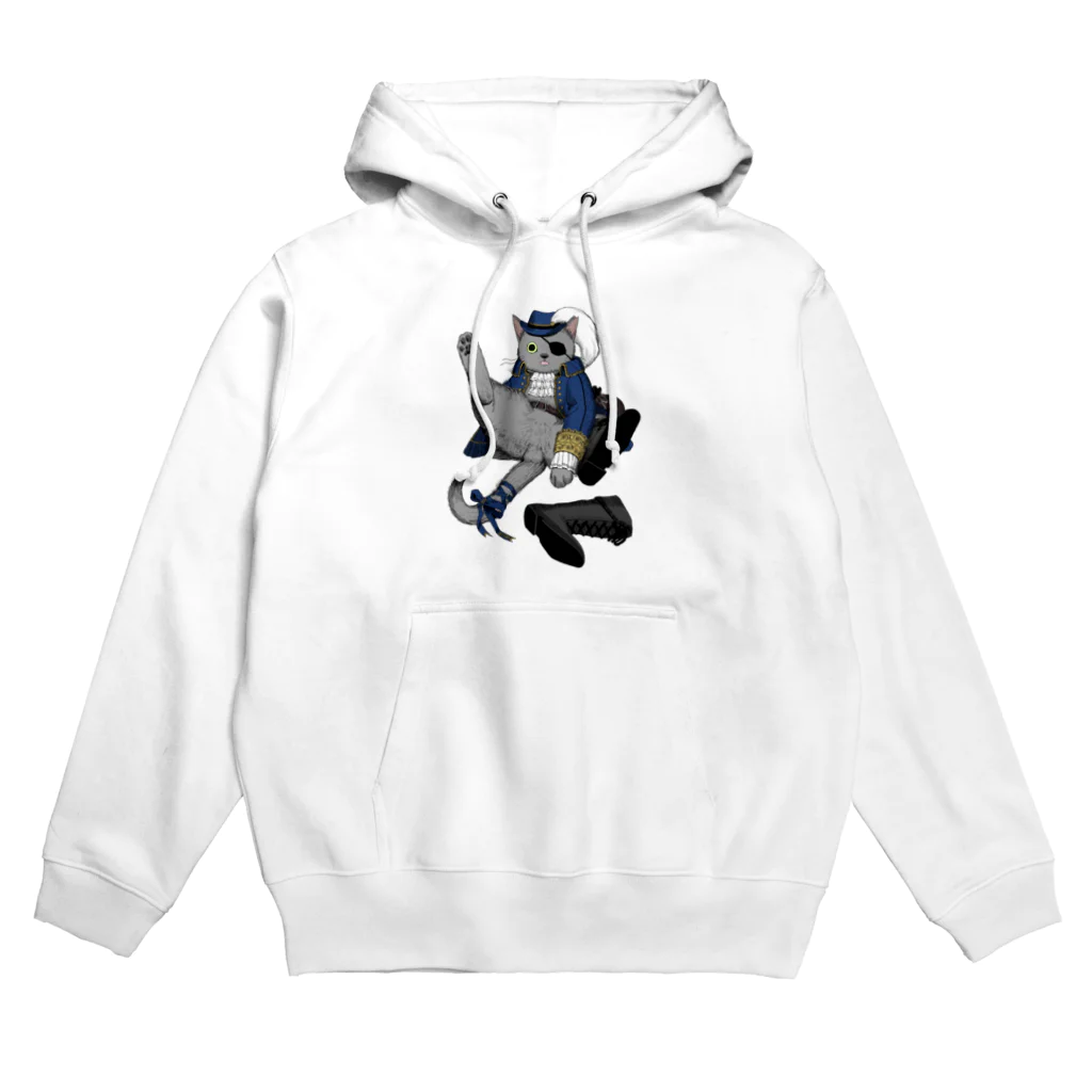 Lipsum_sapporoの長靴がぬげた猫 Hoodie