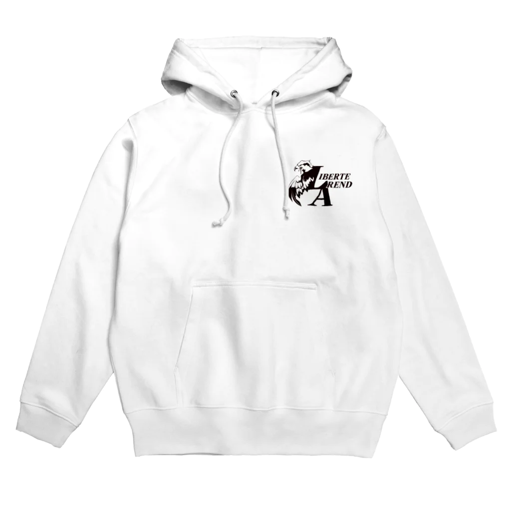 あおとえま でざいんのLiberteArend黒文字 Hoodie