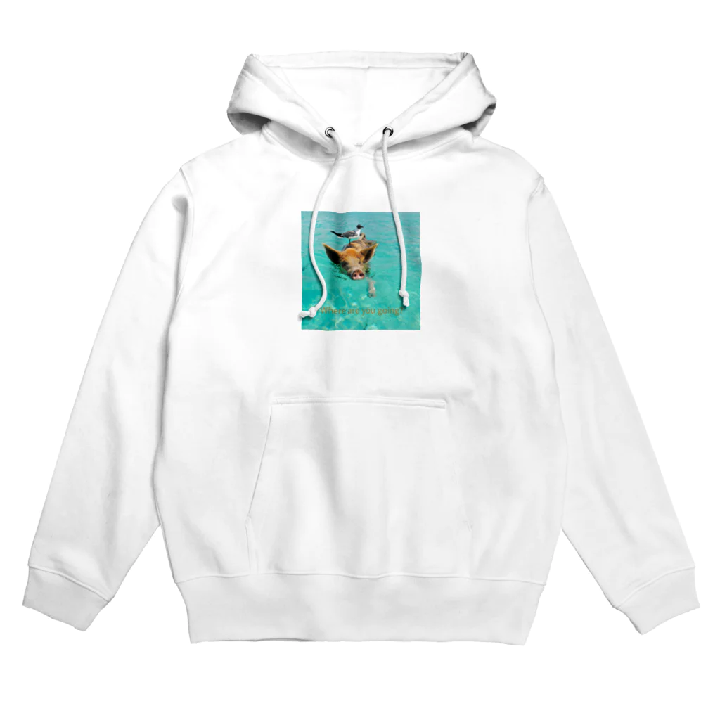 MOMOTAKAショップの海のかけら - ピグとバード Hoodie