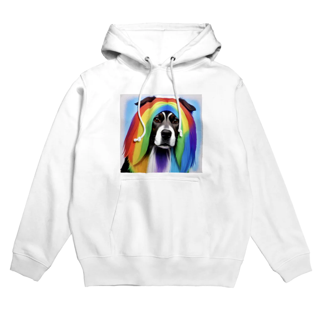 湊翔パパの趣味部屋の虹犬 Hoodie