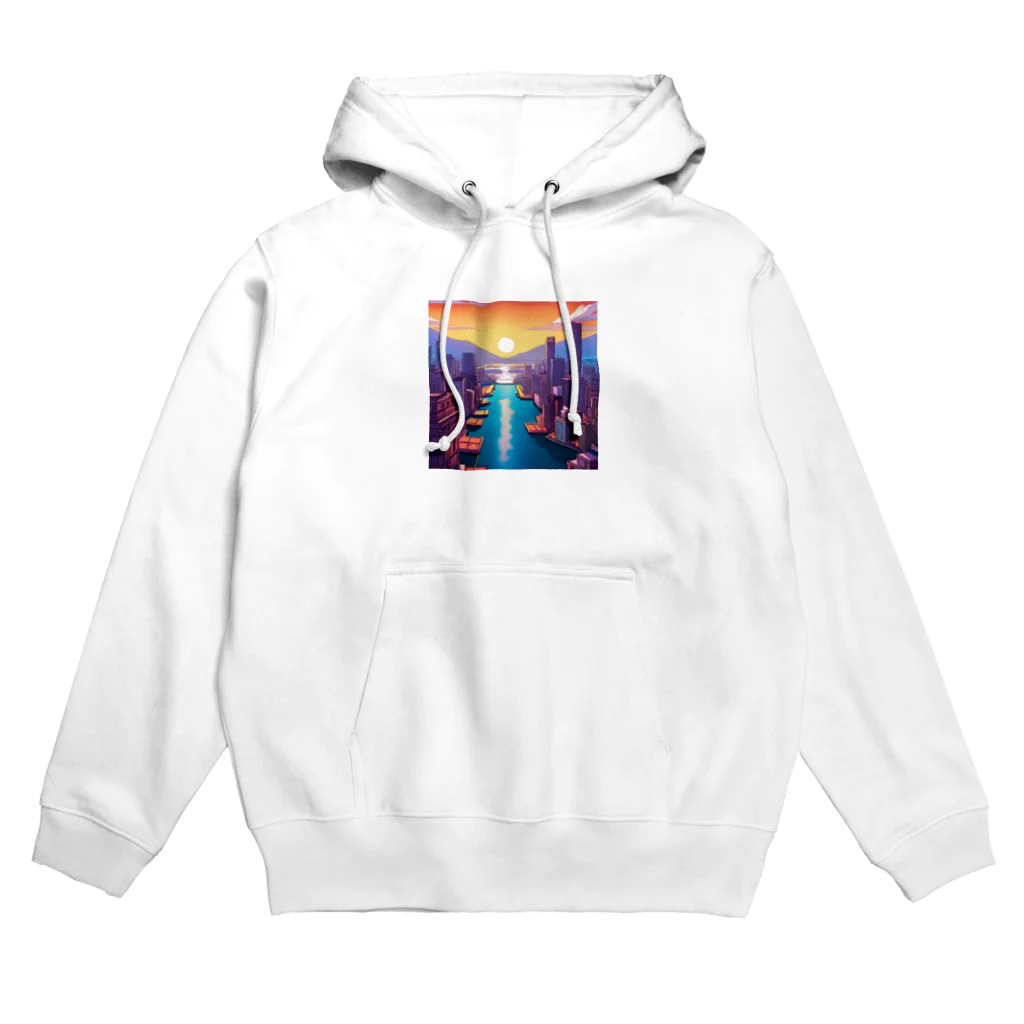 pixel-martの夕日 Hoodie