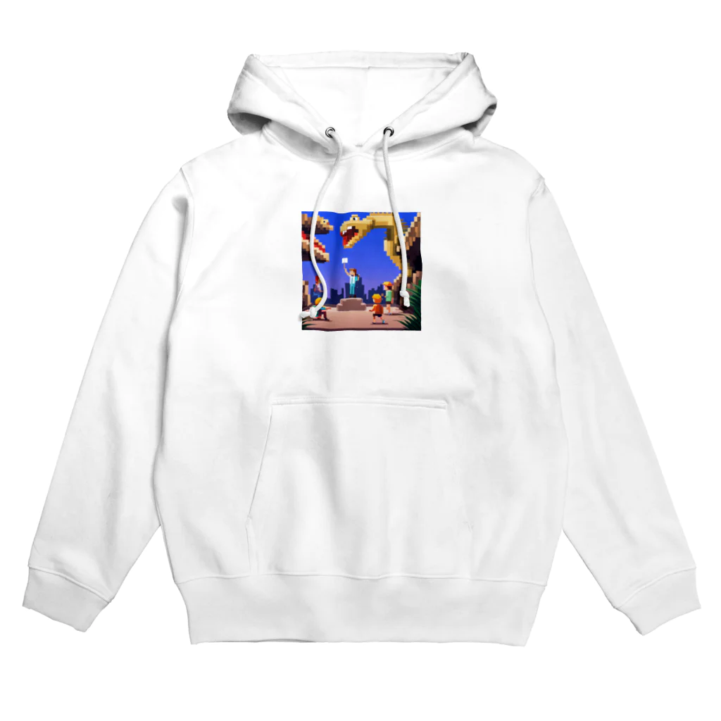 由愛亜季の恐竜と子供 Hoodie