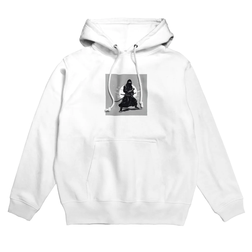 忍者の忍者のイラストグッズ Hoodie