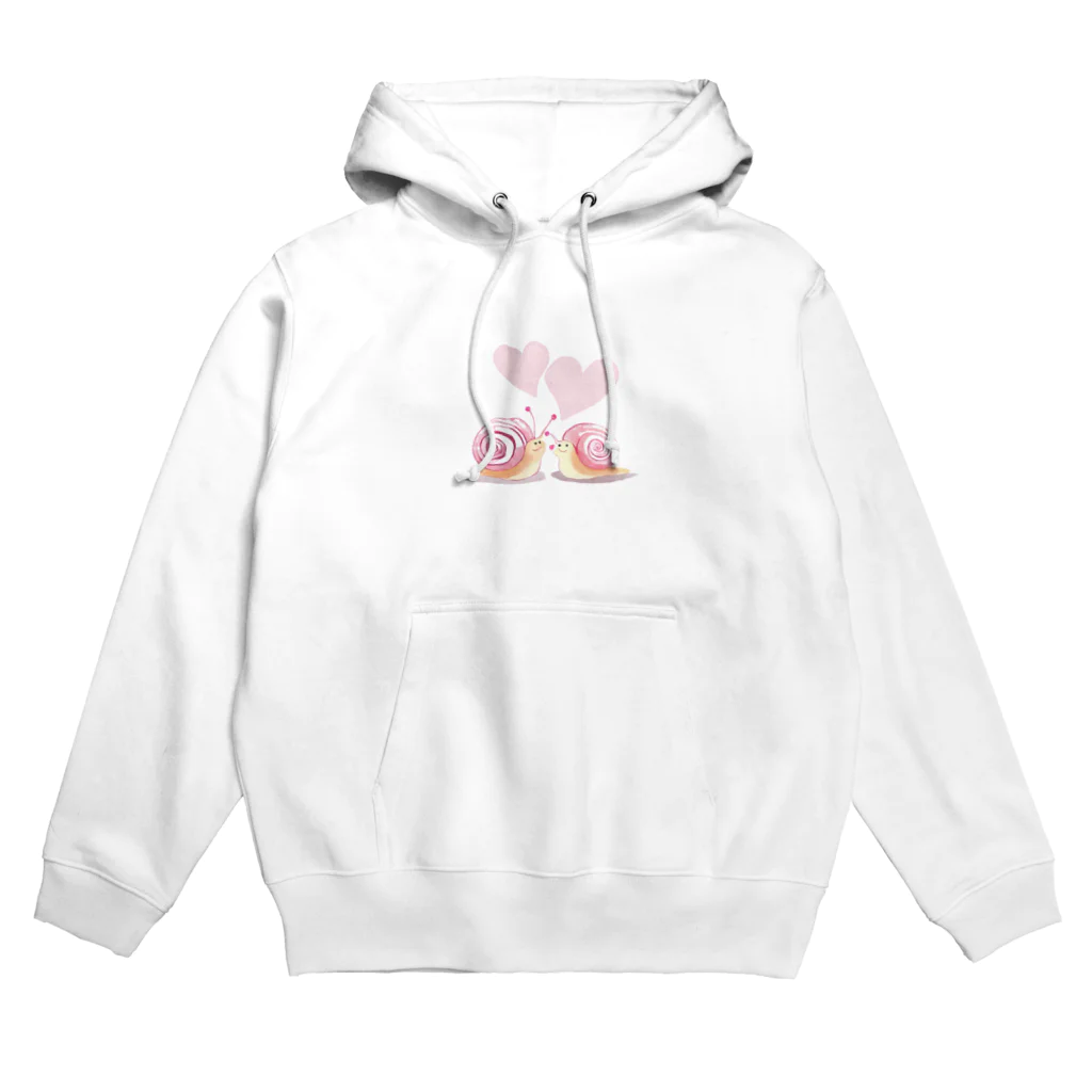 カタツムリに癒しを求めて❗の幸せなカタツムリ Hoodie