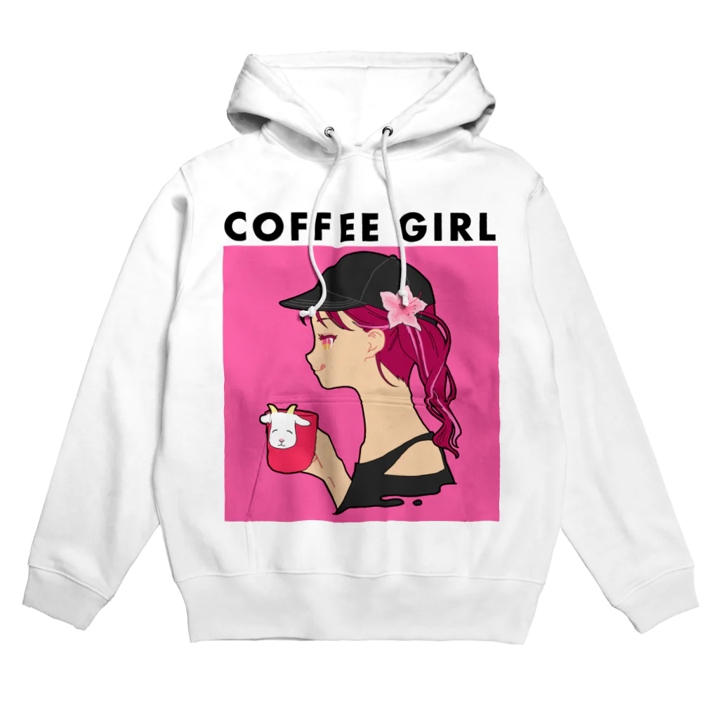 COFFEE GIRLのCoffee Girl ツツジ (コーヒーガール ツツジ) Hoodie