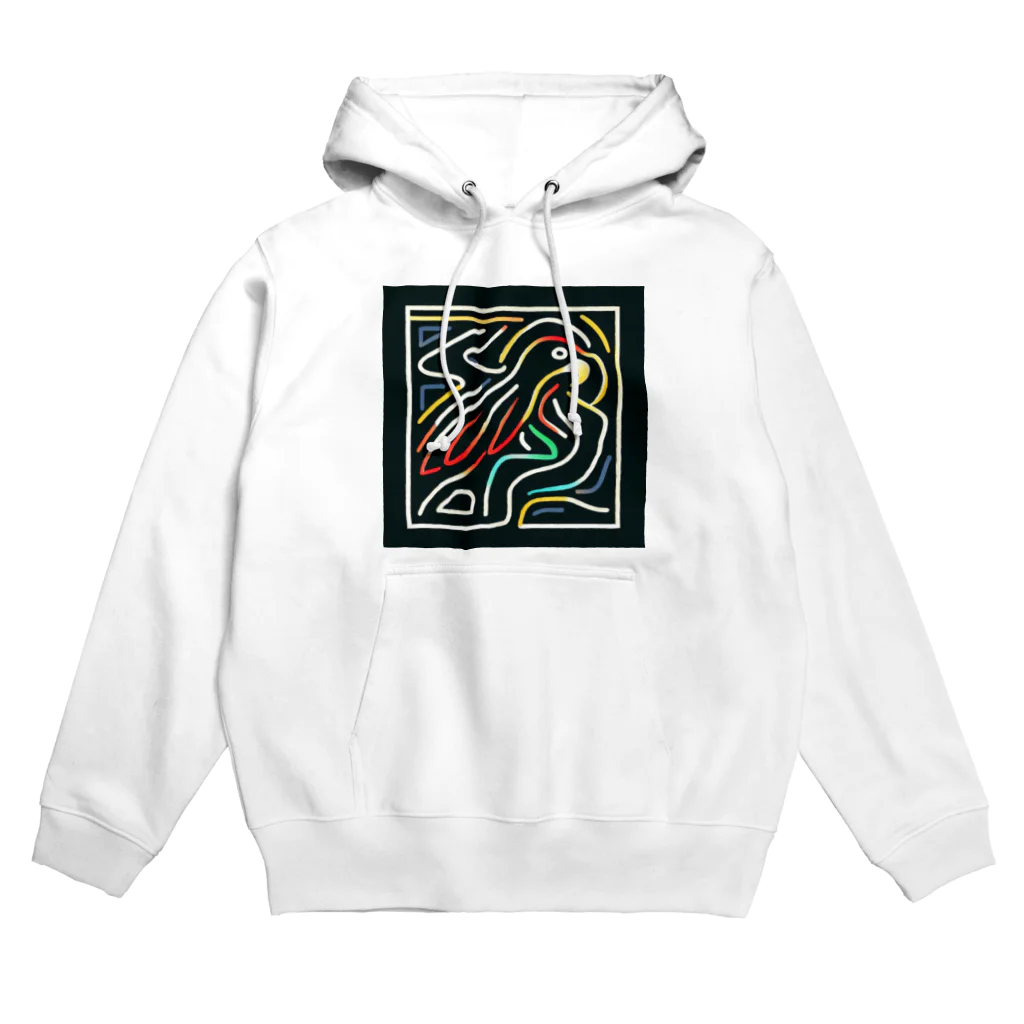 ikubohのナスカの地上絵「オウム」インスパイア01 Hoodie