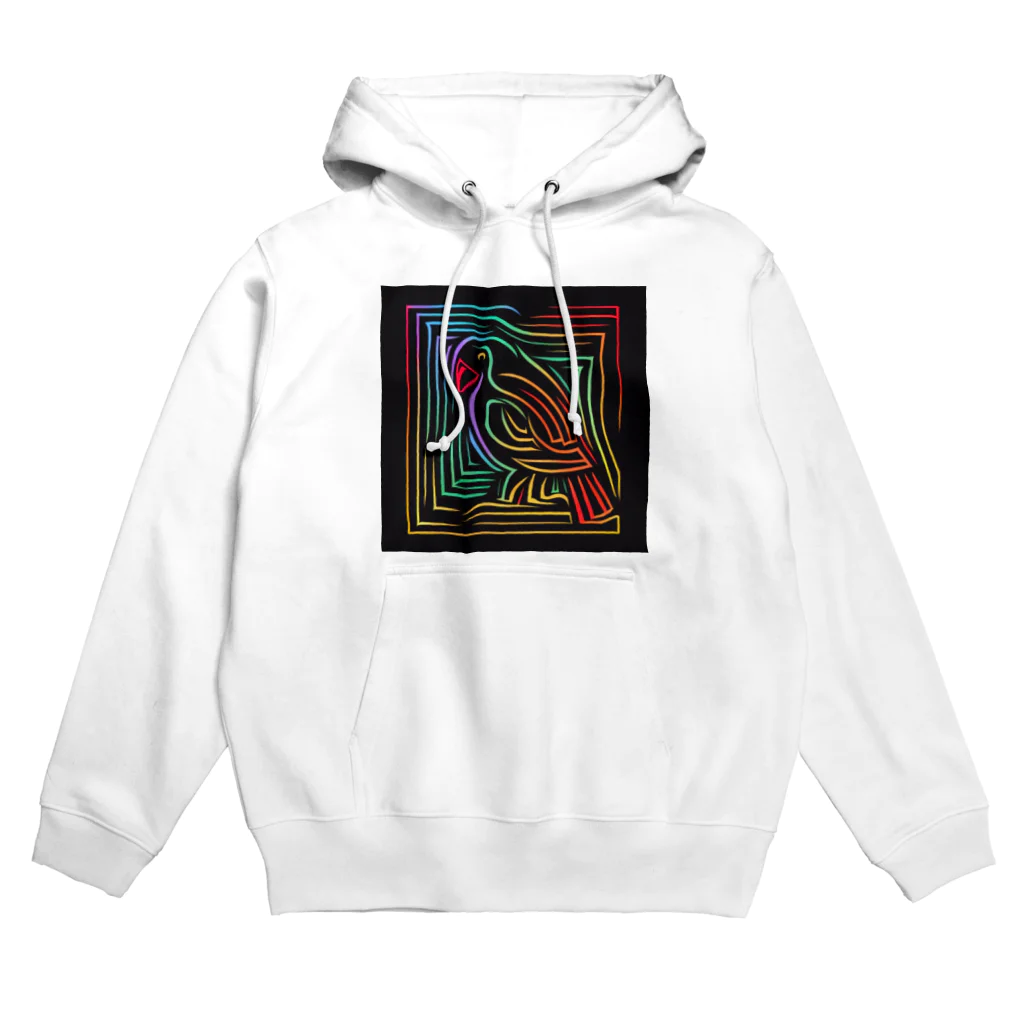 ikubohのナスカの地上絵「オウム」インスパイア03 Hoodie