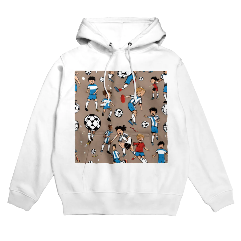 子供と嫁と時々わたしのサッカー小僧 Hoodie