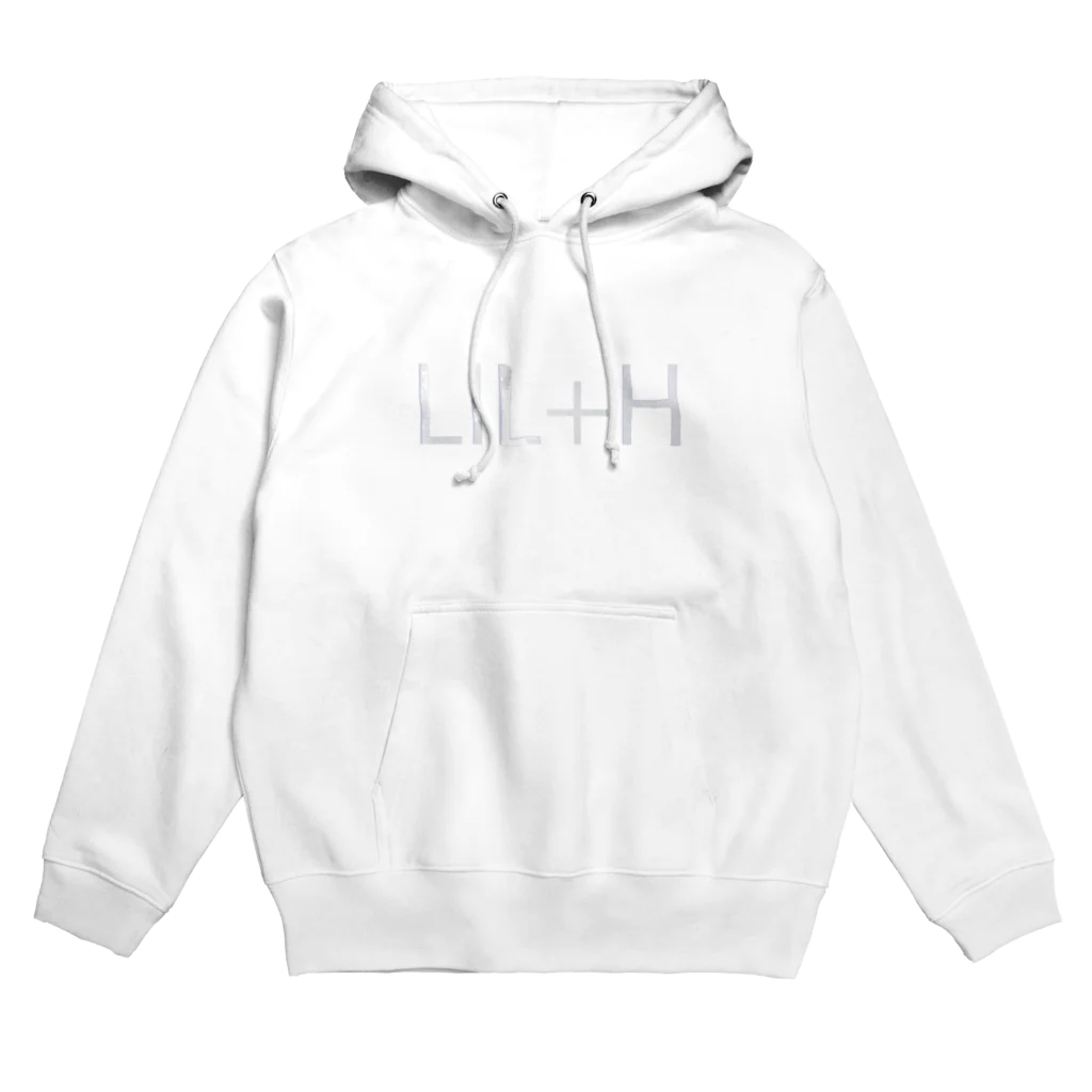 LIL+H -りるもあ- by Honoka Maruyamaの[LIL+H] ロゴ (white) Hoodie