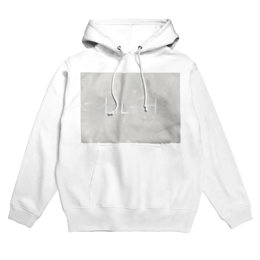 LIL+H -りるもあ- by Honoka Maruyamaの[LIL+H] 白だけ集めたロゴ入りシリーズ (white) Hoodie