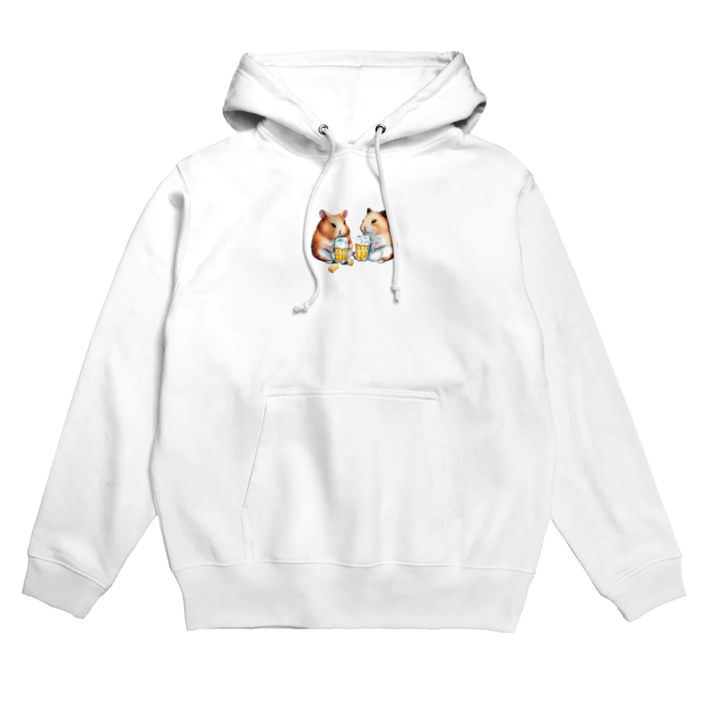 ✴︎Tiara shop✴︎のビール好きのハムスター Hoodie