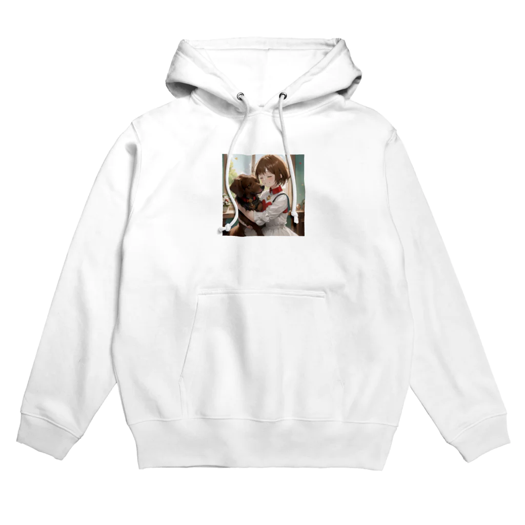 フウマショプの少女と愛犬 Hoodie