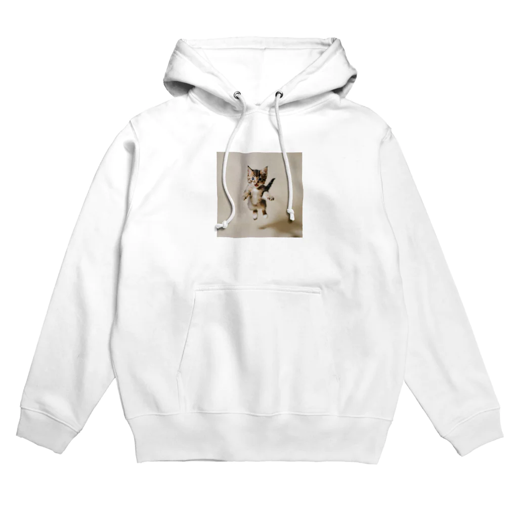 のびのびショップのAI ねこ飛び Hoodie