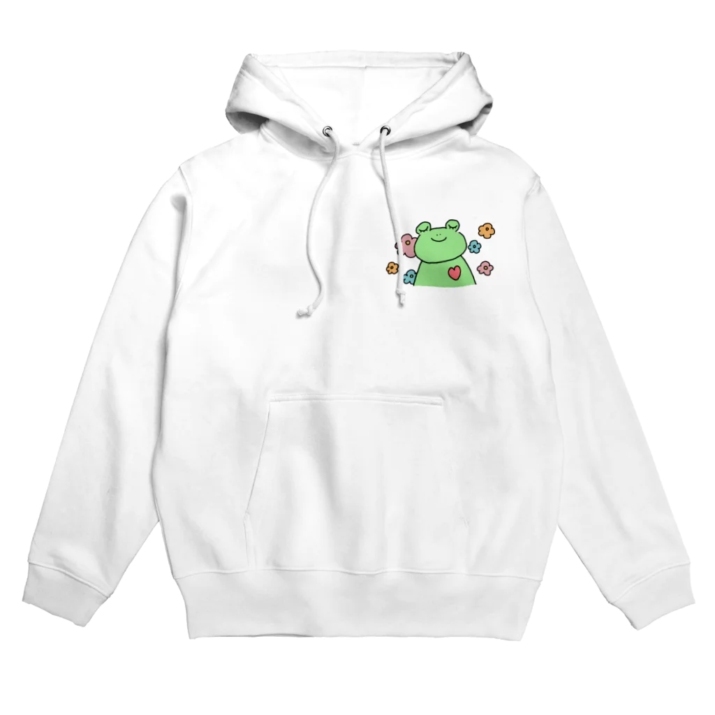 笑顔と笑顔の架け橋🌈の愛と癒しのかえるくん Hoodie