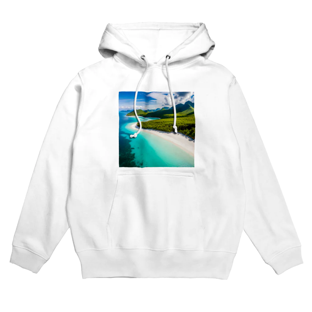 DapperMixの空からの楽園、透明な海グッズ Hoodie