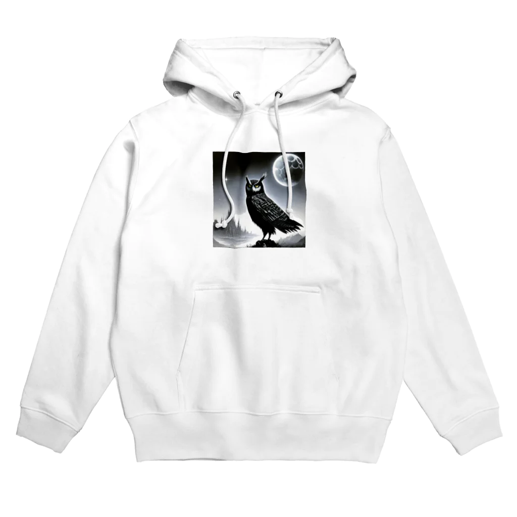 ビビりちゃんの夜の月 Hoodie