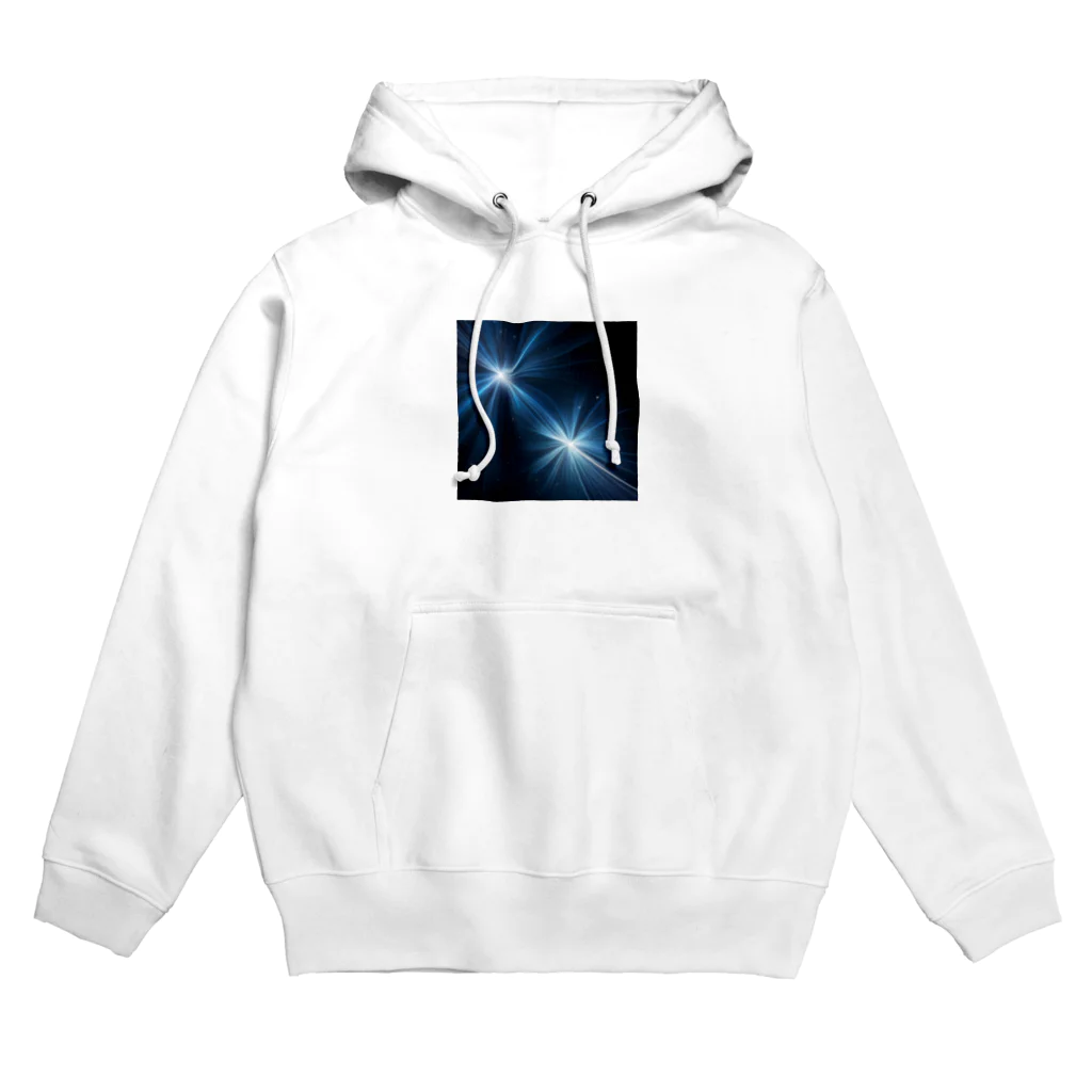 itacyoko(AIイラスト屋)の宇宙に輝く青い光 Hoodie