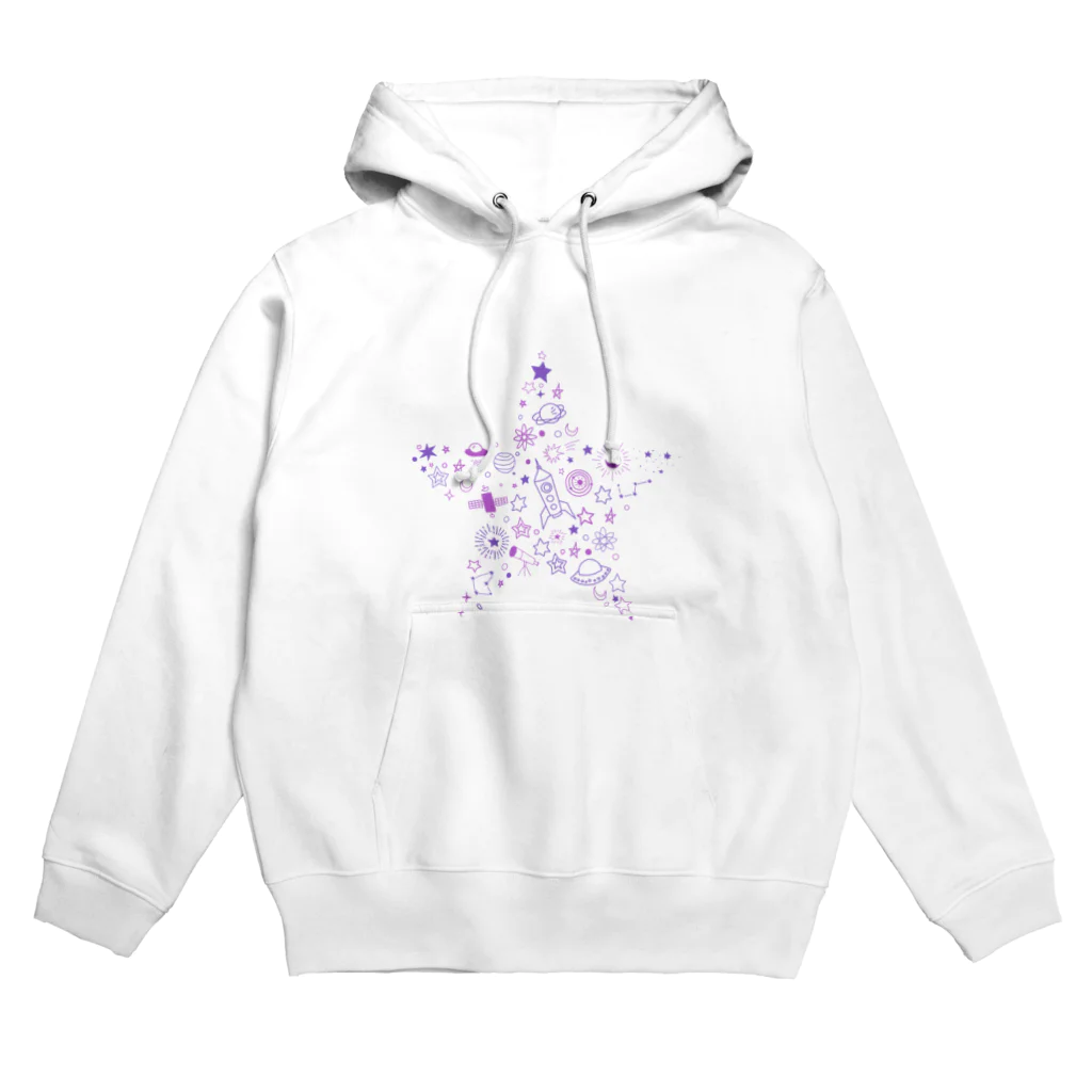 べての星型宇宙 Hoodie