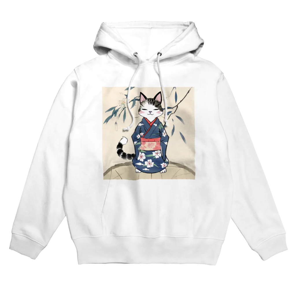 fujisan10の和やか和服にゃん Hoodie