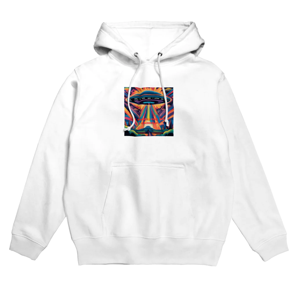 Zvookのサイケデリック　UFO Encountering the Unknown Hoodie