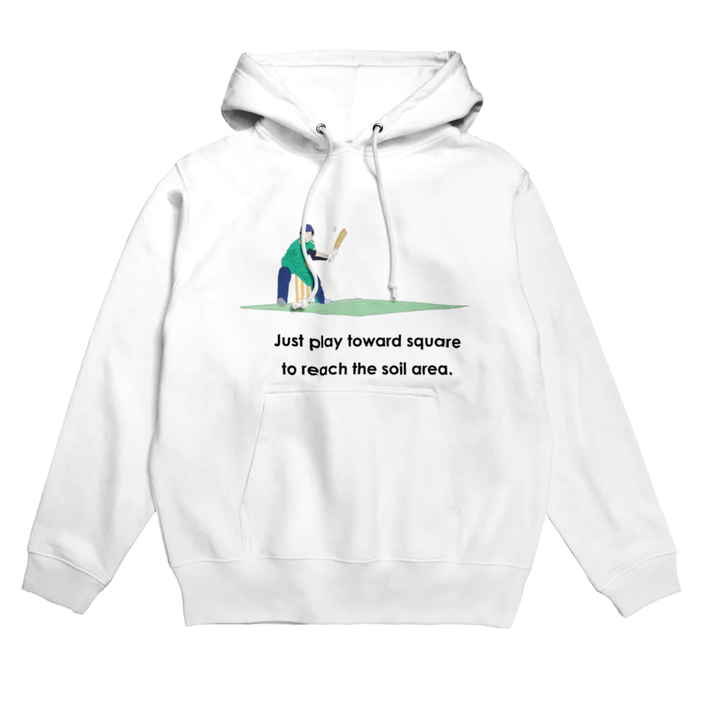 kawa_villagecricketのPlay toward square Hoodie