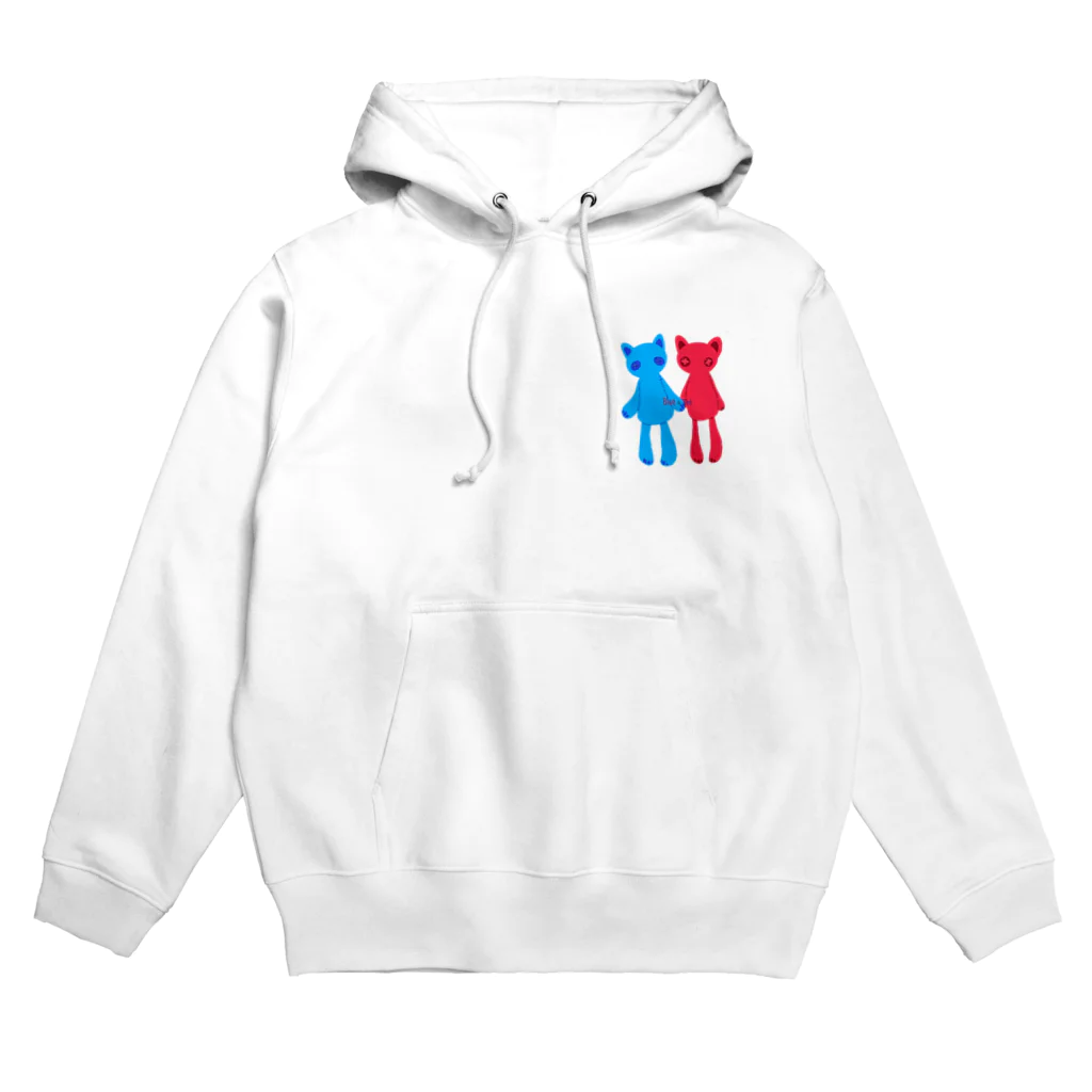 まゆれての推しペアCATDOLL（Blue＆red） Hoodie