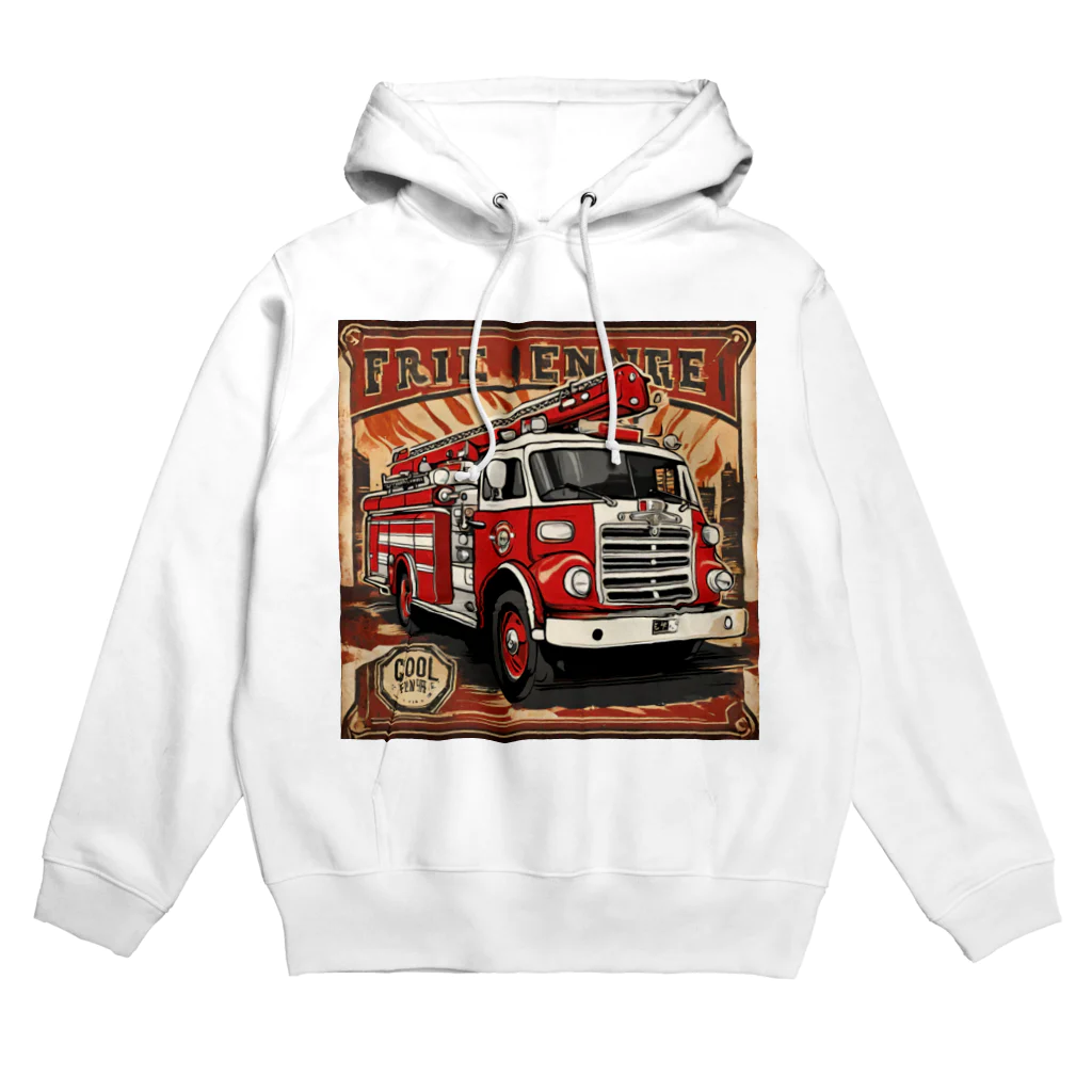 ビッグスマイルライフの消防車　cool Hoodie