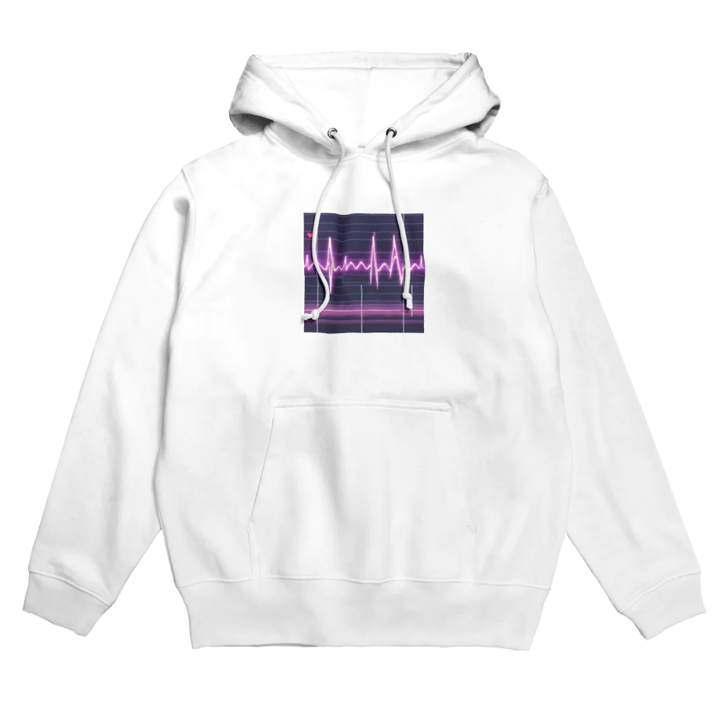 mustyのかっこいい心電図波形 Hoodie