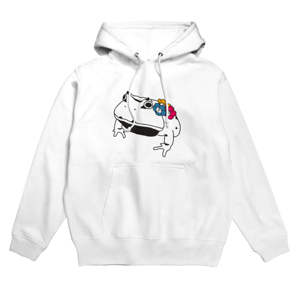 内野ツノガエルのアマゾンツノガエル_花 Hoodie