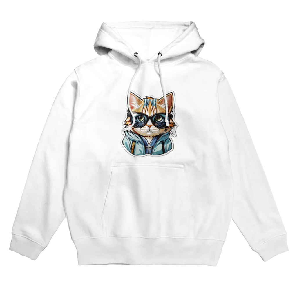 R-KAMIのサングラス猫2 Hoodie