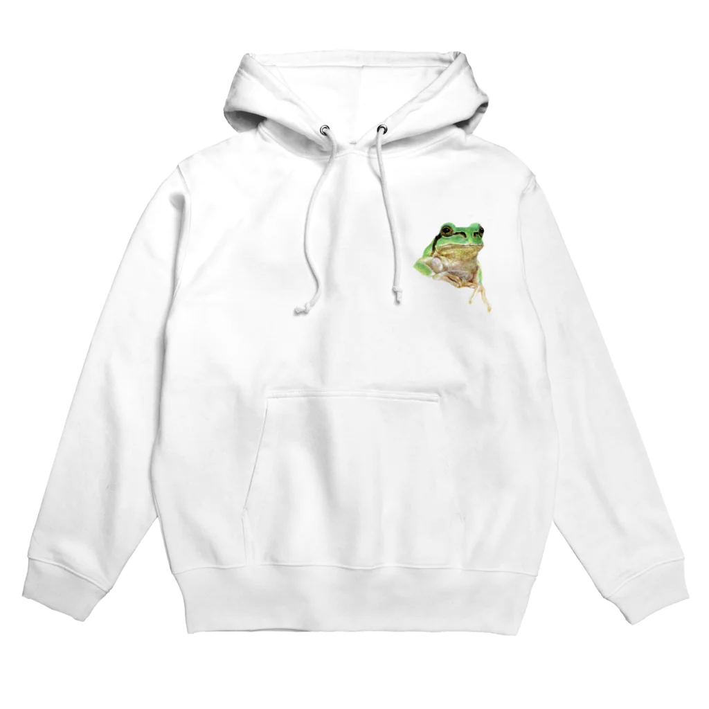 森口慶一　絵画グッズ　の色鉛筆画　『アマガエル』 Hoodie