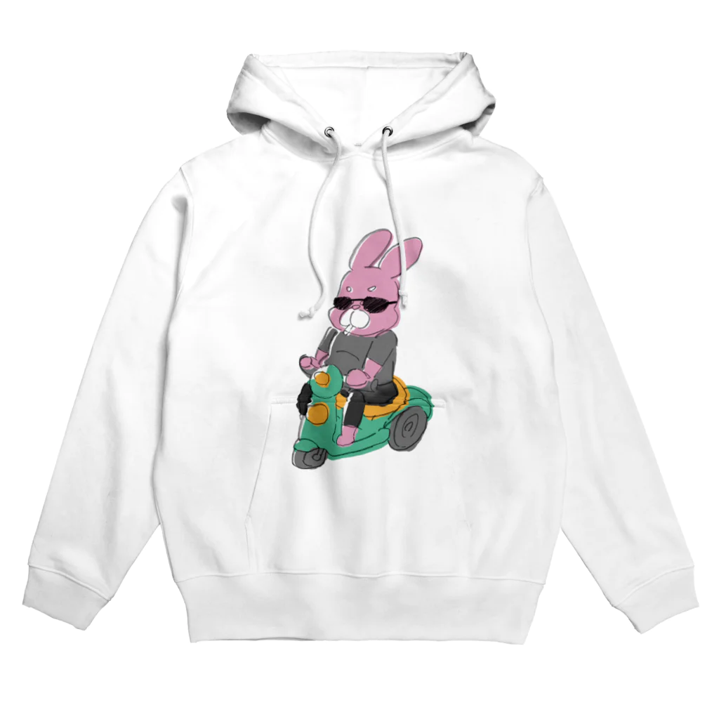 paruko____ショップのうさじ　バイクver. Hoodie