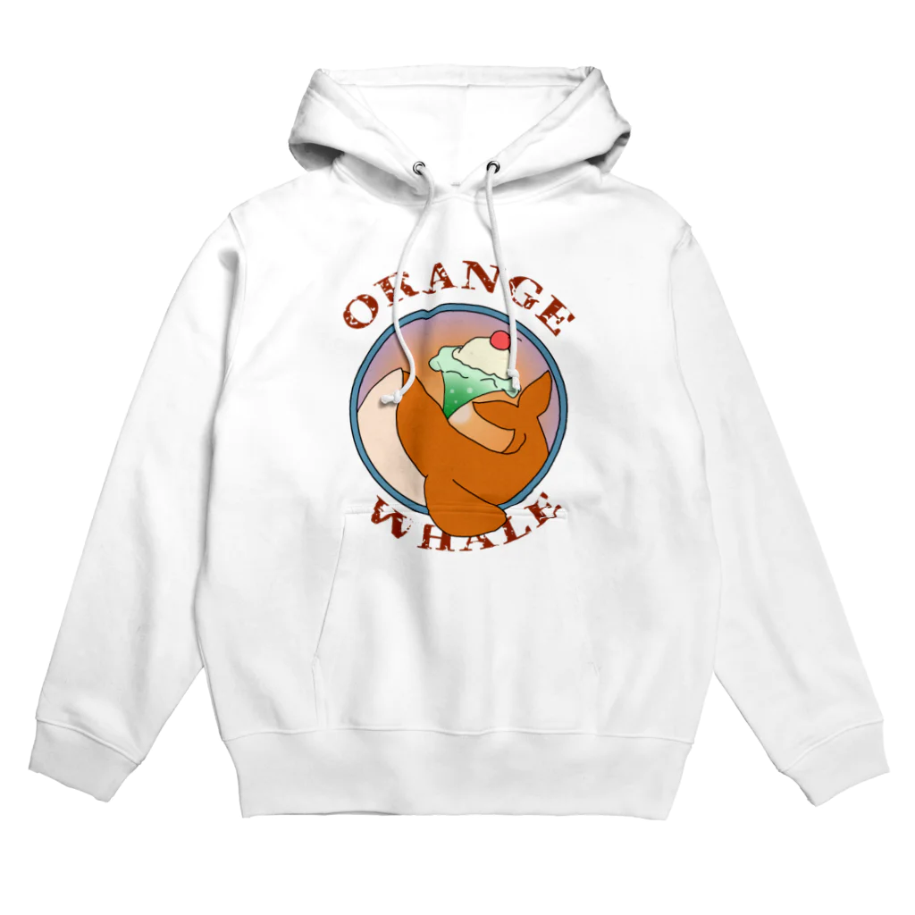 寿司、好きのORANGE WHALE パーカー Hoodie