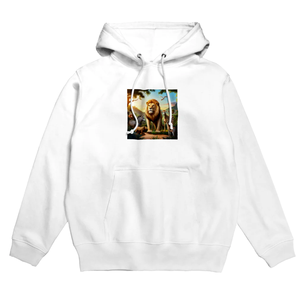 tamakitamakiのライオン Hoodie