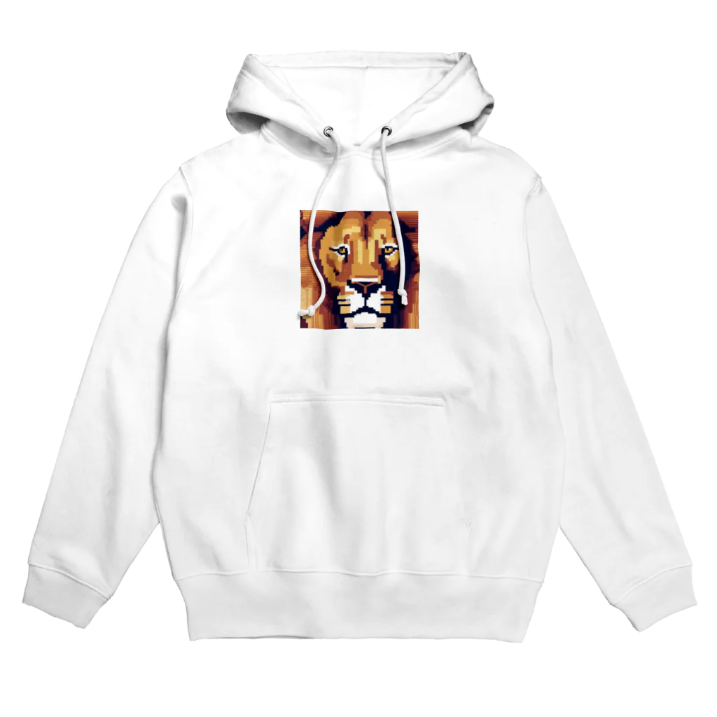 DJシャークのドット絵ライオン Hoodie