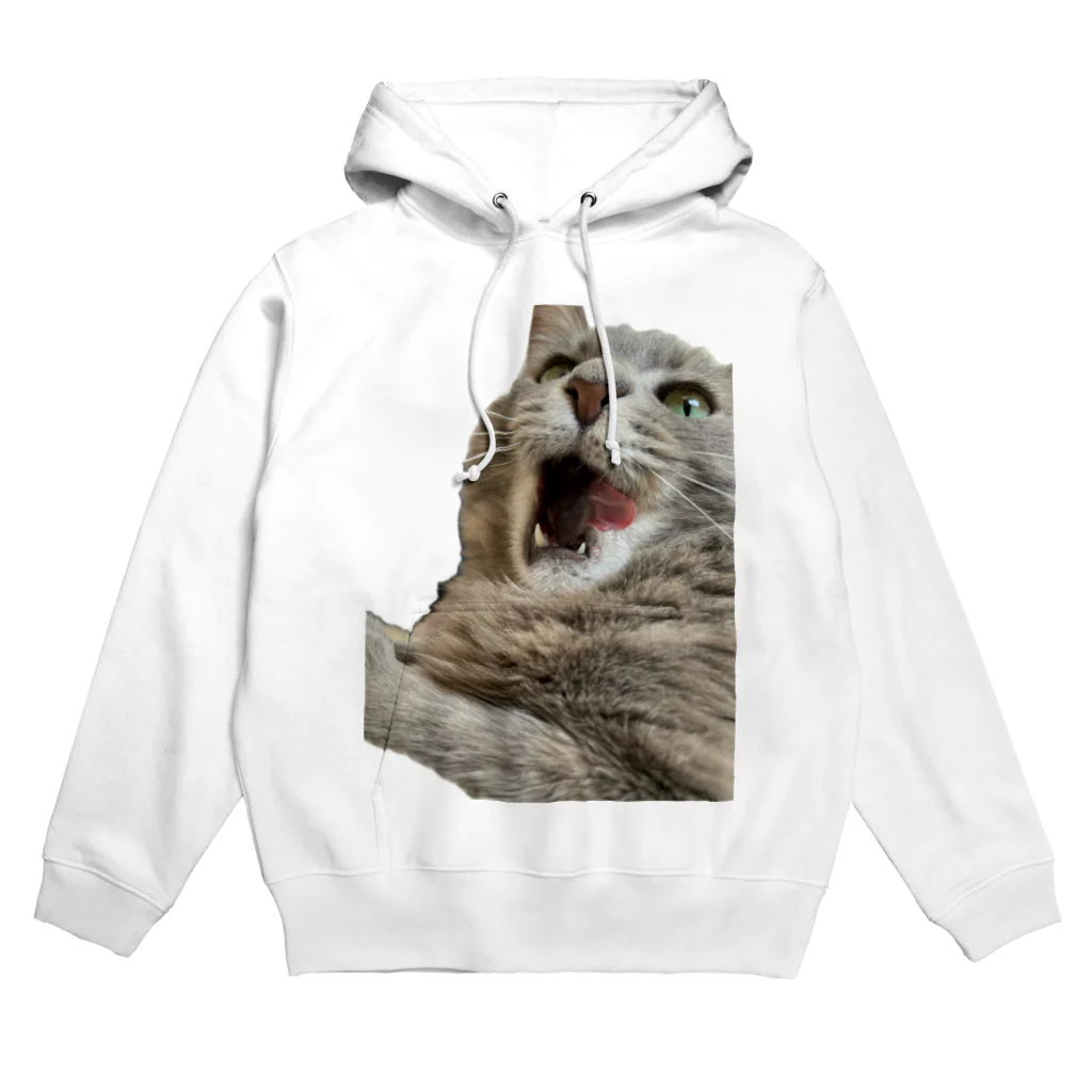 グレージュ猫ロッタン🐈‍⬛のあくびロッタン Hoodie