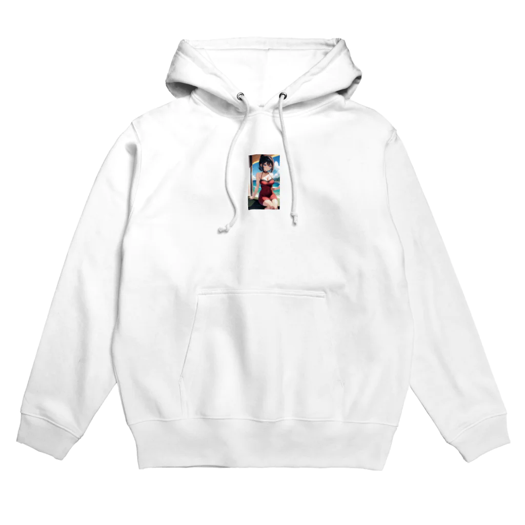 Makoto_Kawano Designのちょっぴりセクシーな女の子 Hoodie