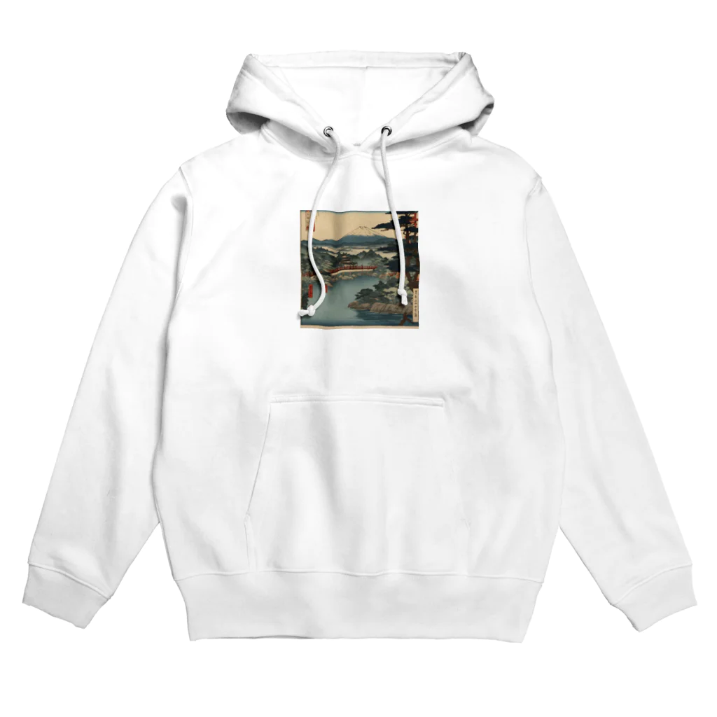 shopエムの富士山の浮世絵風グッズ Hoodie